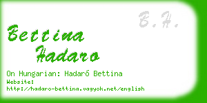 bettina hadaro business card